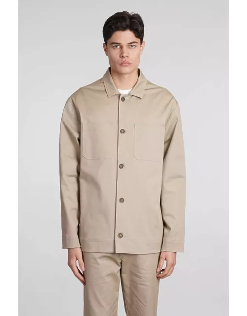 Holy Caftan Sandy Sz Casual Jacket In Beige Cotton