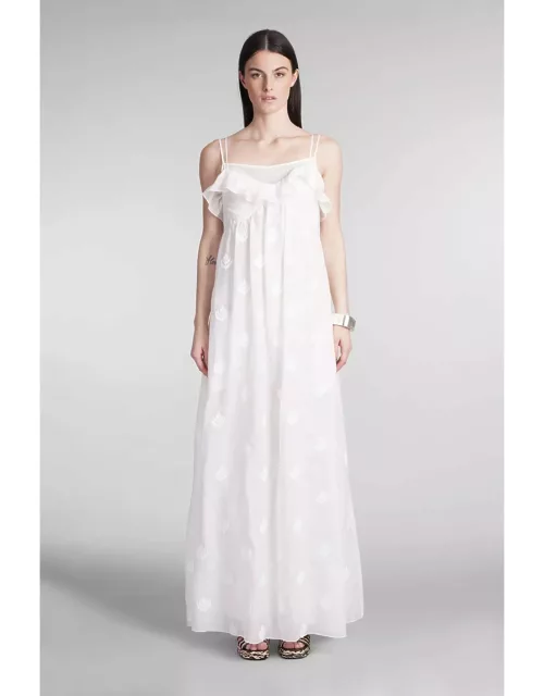 Holy Caftan Amore Lev Dress In White Cotton