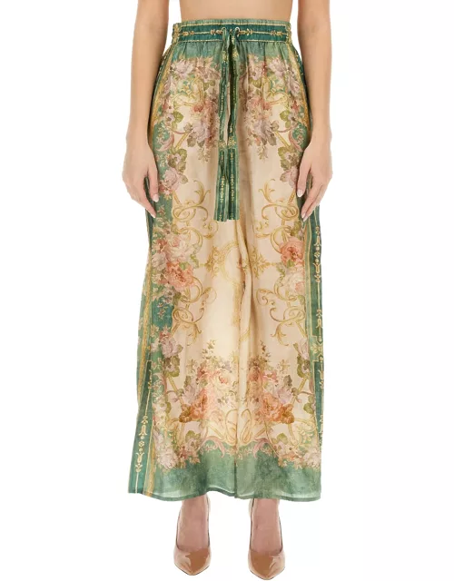 zimmermann pants with floral print