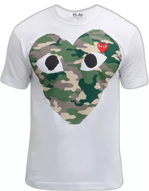 Men's Camo Heart Short-Sleeve T-Shirt