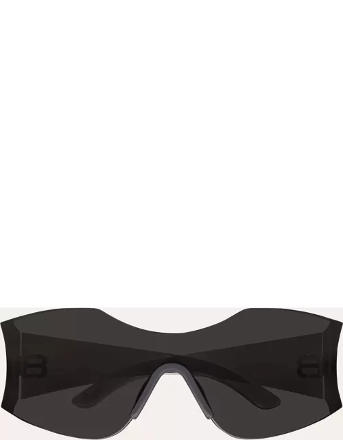 Men's BB Logo Nylon Shield Sunglasse