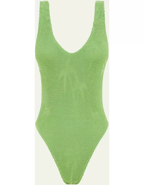 Madison Palm Tree One-Piece Swimsuit