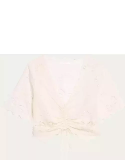 The Social Butterfly Embroidered Top