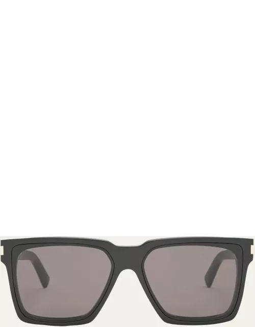 Men's SL 610 Nylon and Acetate Rectangle Sunglasse