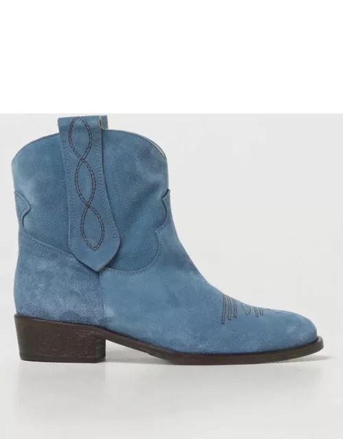 Flat Ankle Boots VIA ROMA 15 Woman color Blue