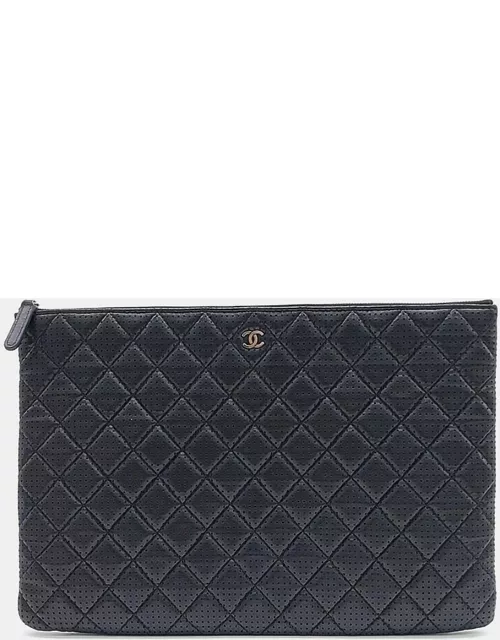 Chanel Perforated Large Clutch