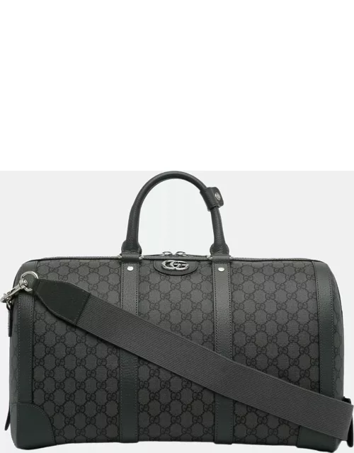 Gucci Grey Small GG Supreme Savoy Duffle Bag