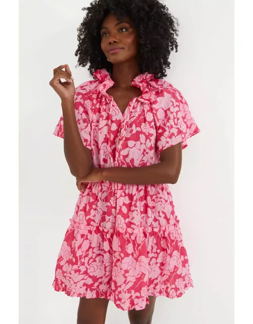Pink Floral Thea Mini Dres