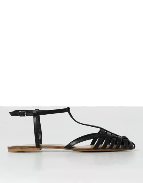 Flat Sandals ANNA F. Woman colour Black