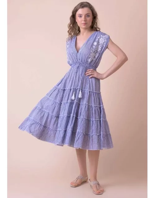 DREAM Trixie Cotton Dress - Blue Stripe