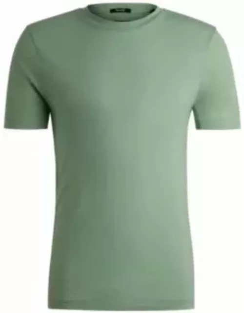 Slim-fit T-shirt in performance fabric- Light Green Men's T-Shirt