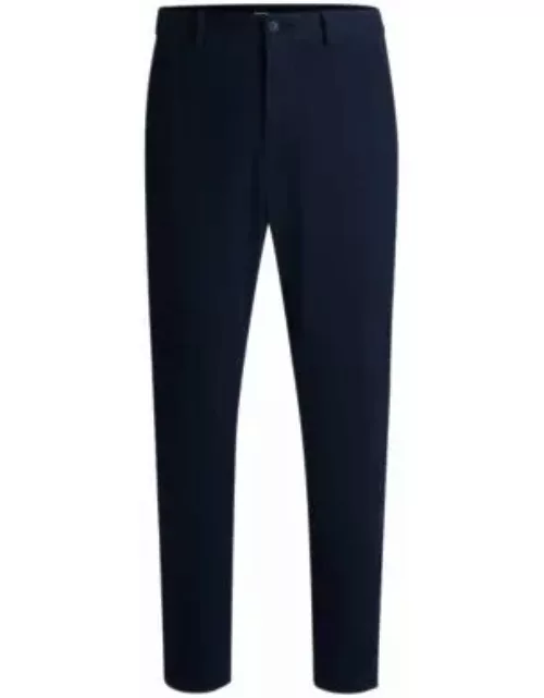 Slim-fit trousers- Dark Blue Men's Casual Pant