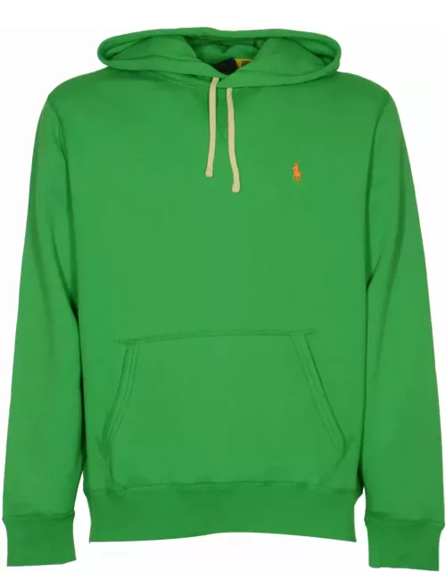 Polo Ralph Lauren Logo Embroidery Ribbed Hoodie