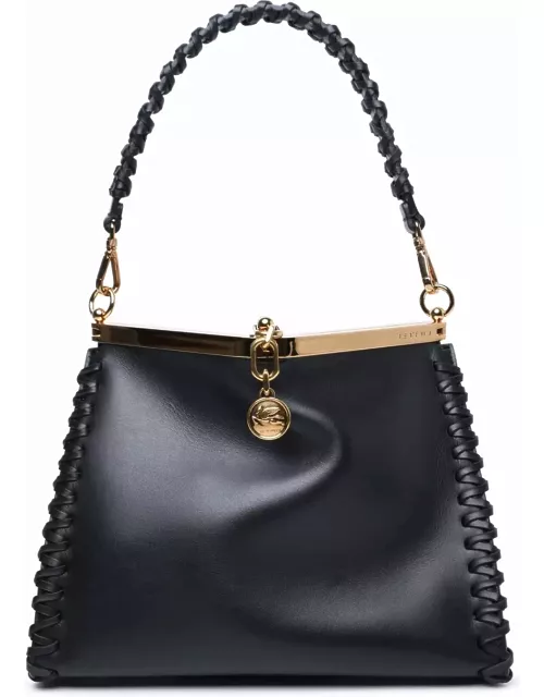 Etro Small vela Black Leather Bag