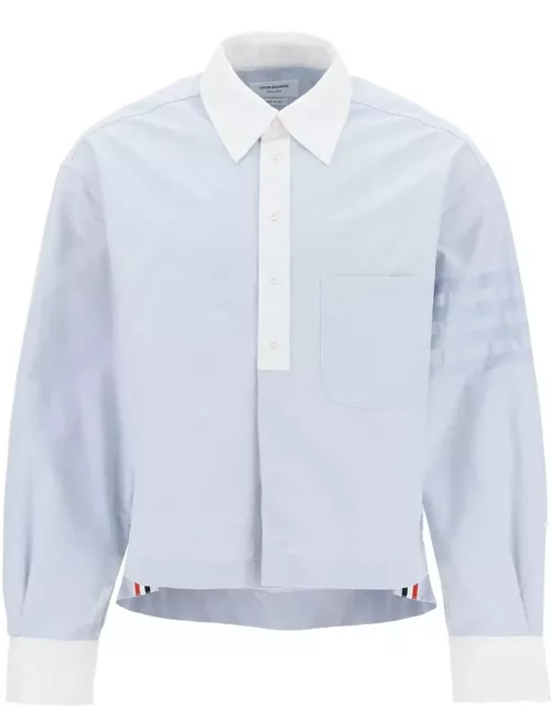 Thom Browne 4-bar Striped Long-sleeved Shirt