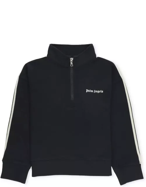 Palm Angels Track Half Zip Sweatshirt
