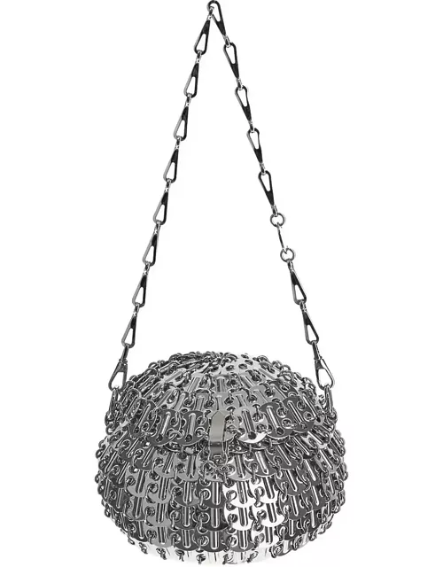 Paco Rabanne Silver Small 1969 Ball-shaped Bag