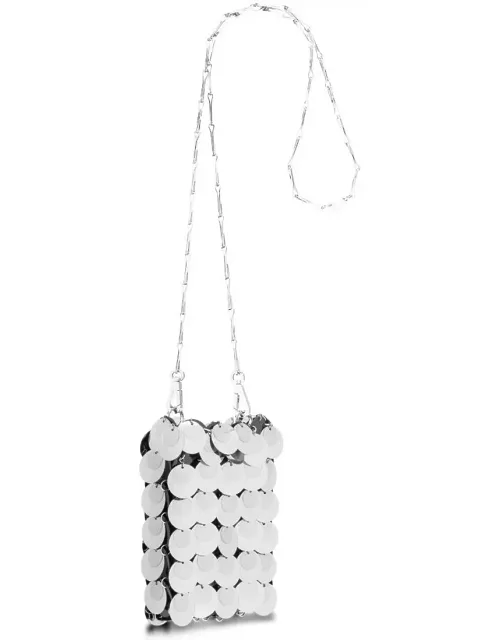 Paco Rabanne Sac Soir Sparkle Mini Bag In Silver