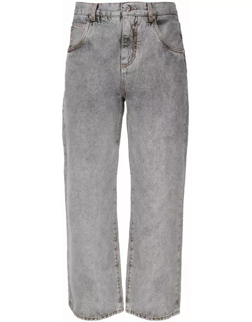 Etro Cotton Jeans With Lightened Wash