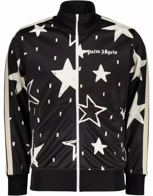 Palm Angels Techno Fabric Full-zip Sweatshirt