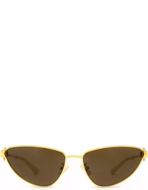 Bottega Veneta Eyewear Bv1186s Gold Sunglasse