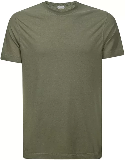 Zanone Short-sleeved Straight-hem Crewneck T-shirt
