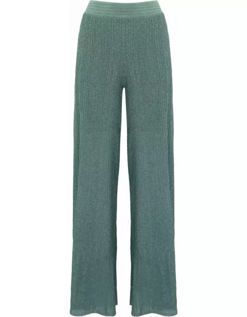 D.Exterior Ribbed Trousers In Viscose And Lurex