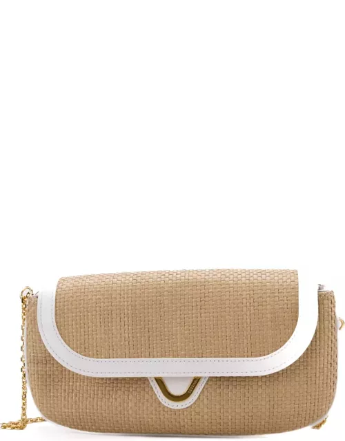 Coccinelle Raffia And Leather Bag