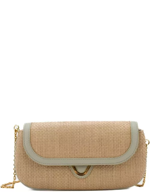 Coccinelle Raffia And Leather Bag