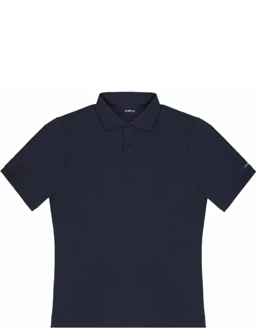 People Of Shibuya Navy Blue Short-sleeved Polo Shirt