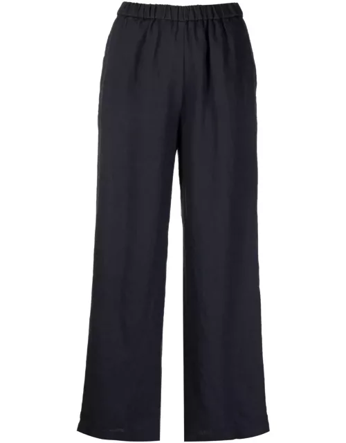Aspesi Navy Blue High-waisted Trouser
