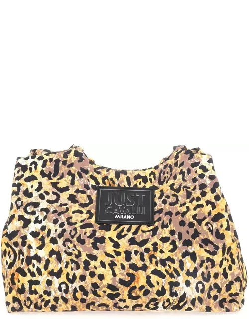 Just Cavalli Leopard Print Shoulder Bag