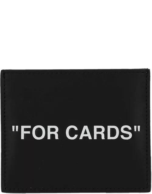 Off-White quote Card Holder