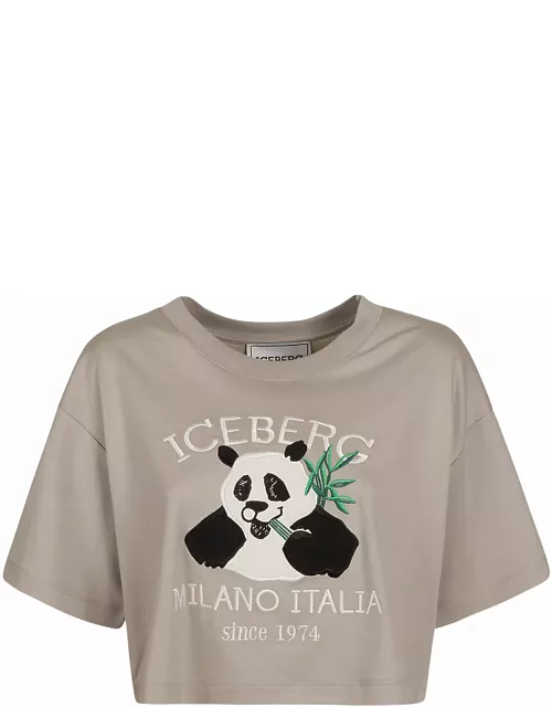 Iceberg Panda Cropped T-shirt