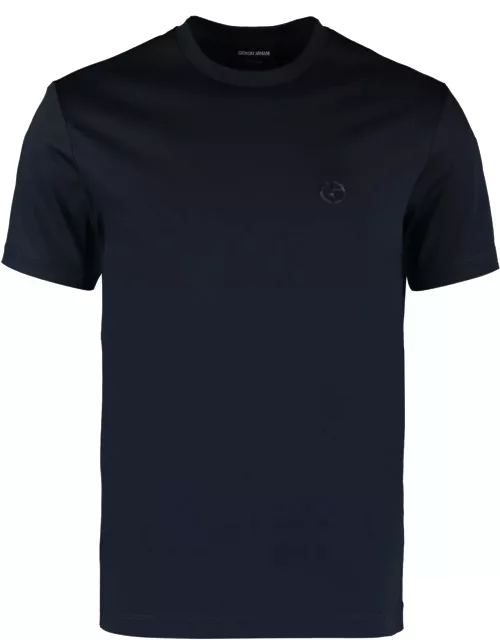 Giorgio Armani Chest Logo Embroidered T-shirt