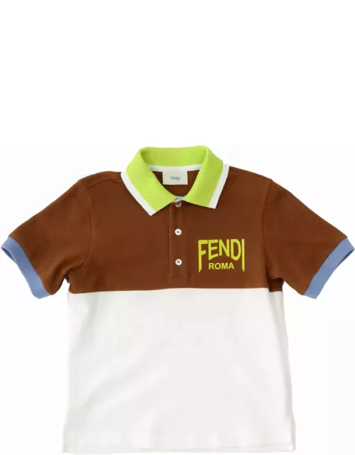 Fendi Color-block Polo Shirt