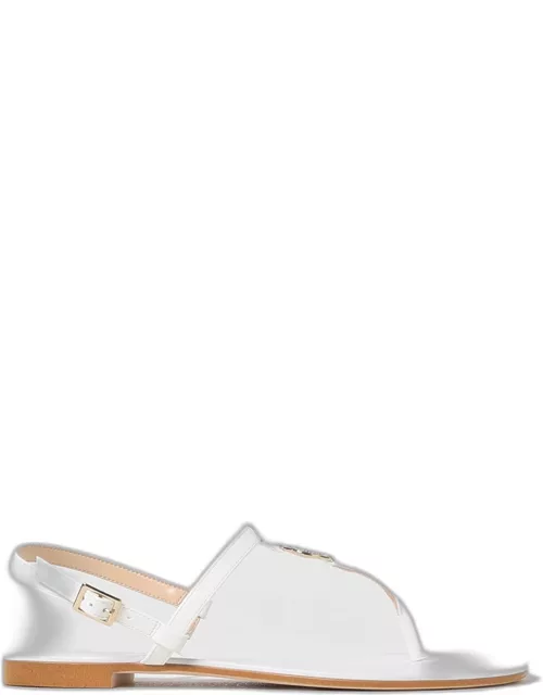 Flat Sandals TWINSET Woman colour White