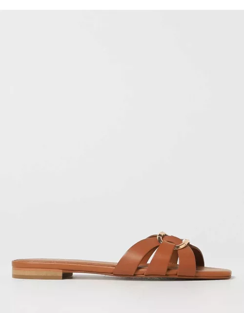 Flat Sandals TWINSET Woman colour Leather