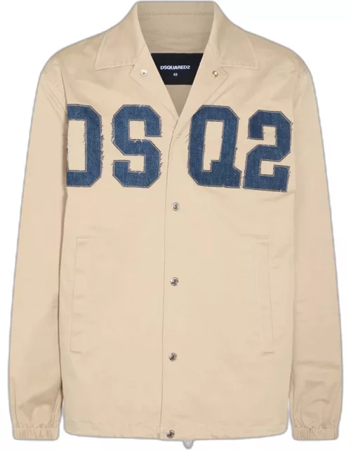 Dsquared2 Stone Cotton Casual Jacket