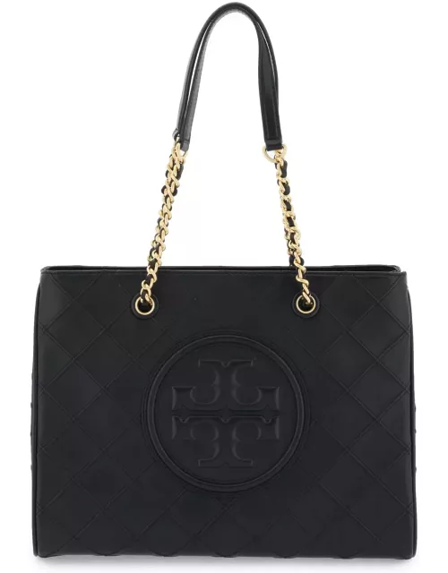Tory Burch fleming Soft Quilted Black Leather Bag