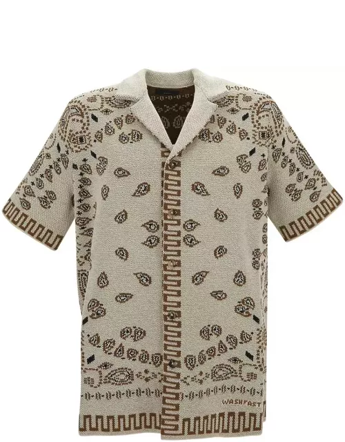 Alanui Cotton Piquet Bandana Shirt