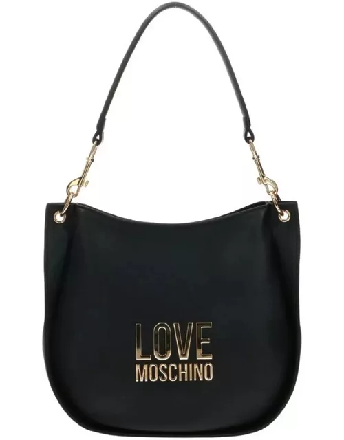 Moschino Daily Logo-plaque Hobo Shoulder Bag