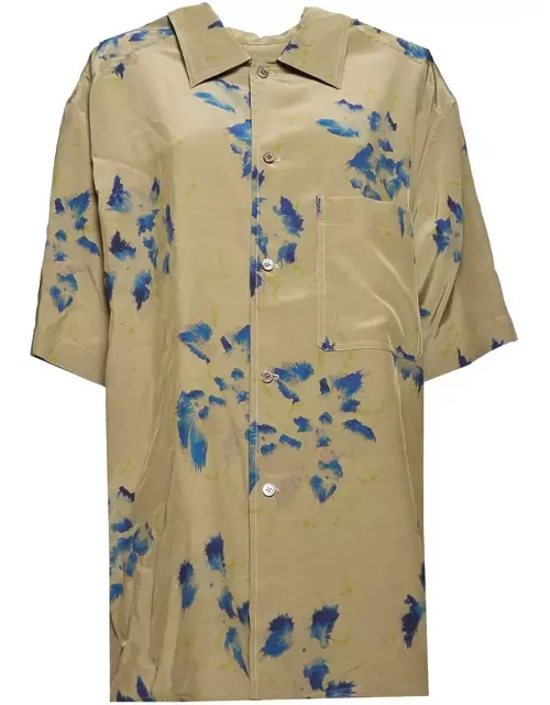 Lemaire Floral Printed Short-sleeved Shirt