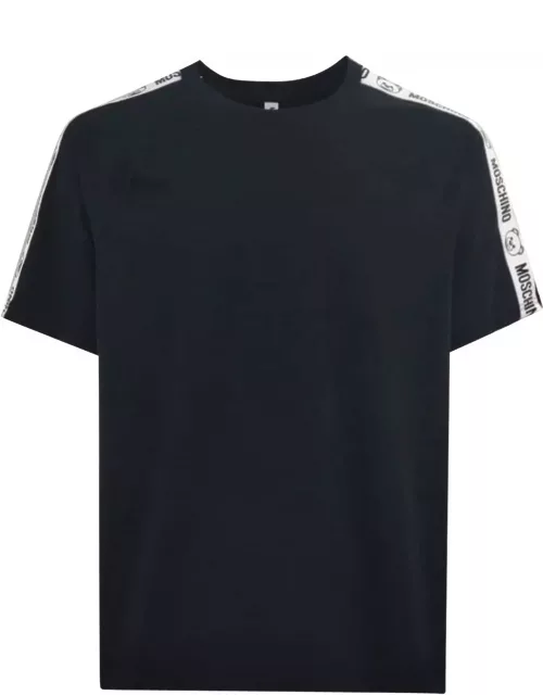 Moschino Logo Tape Crewneck T-shirt