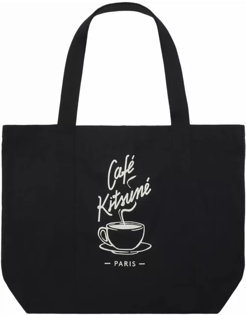 Maison Kitsuné Cafe Kitsune Coffee Cup Tote Bag