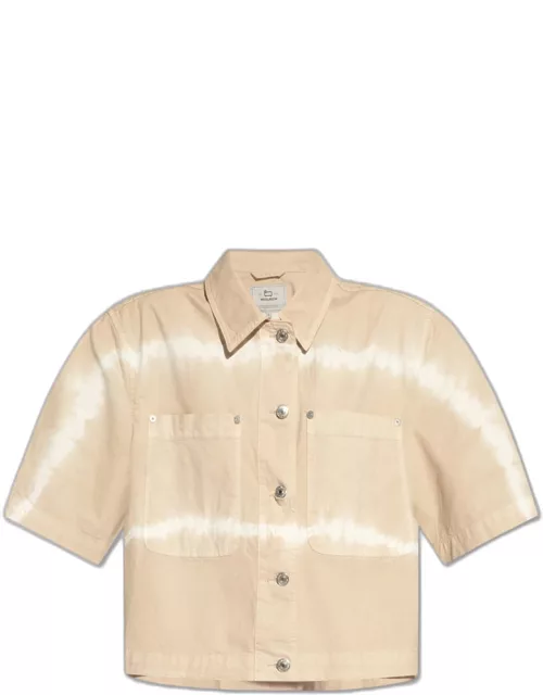 Woolrich Tie-dyed Cropped Shirt Woolrich