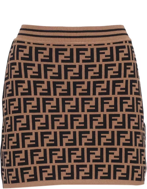 Fendi Ff Knit Skirt