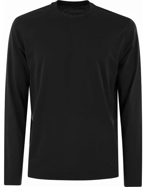 Fedeli Long-sleeved Cotton T-shirt