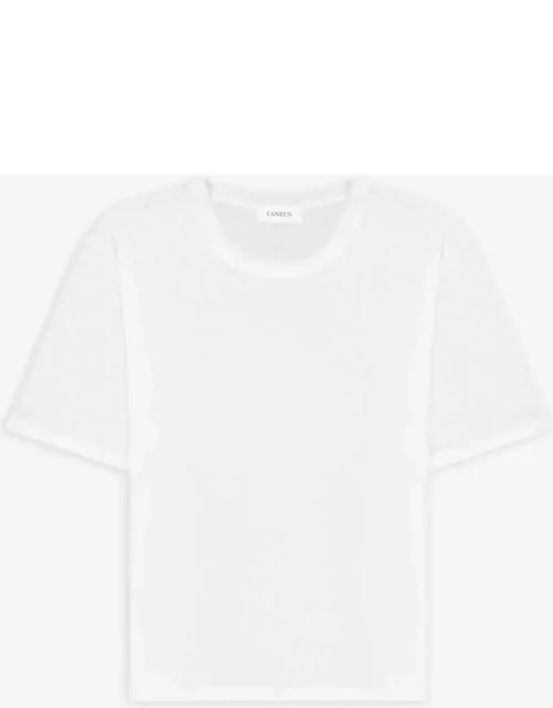 Laneus Crewneck Man White ultra-light cotton t-shirt