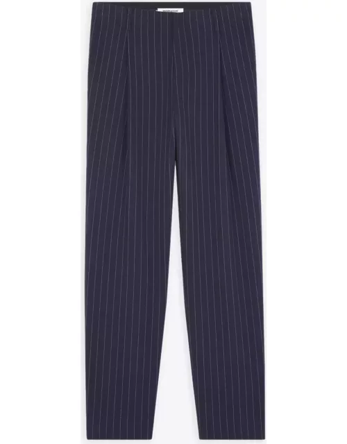 Maison Kitsuné Tailored Pleated Pants Navy blue pinstriped pleated pants - Tailored Pleated Pant